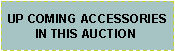 Text Box:  UP COMING ACCESSORIES IN THIS AUCTION
